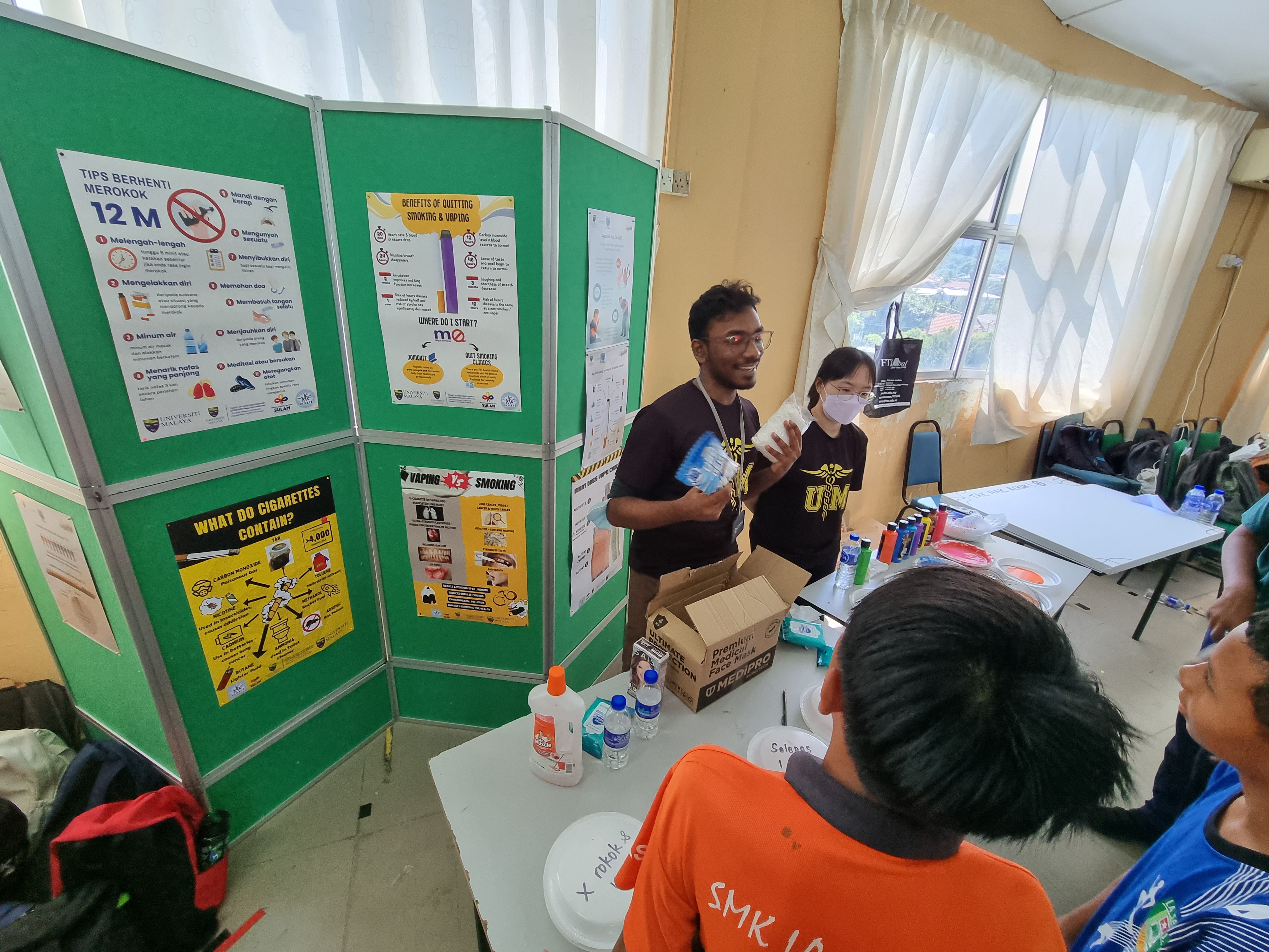 [Gambar Tangkap layar kemas kini portal Jabatan Kesihatan Awam UM]