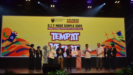 Award ceremony on stage